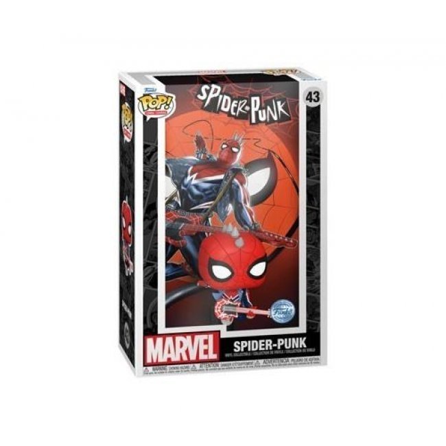 Figura Funko Comic Cover Marvel Spider-Punk 10cm Exclusiva FNAC