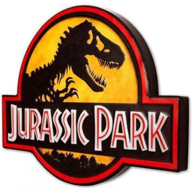 Placa metal Doctor Collector Jurassic Park Logo