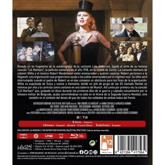 Una canción, Lili Marleen - Blu-ray