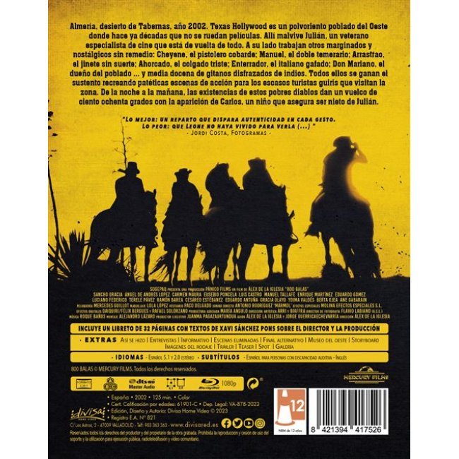 800 balas + Libreto - Blu-ray