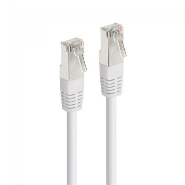 Accsup Cable Ethernet RJ45 recto categoría 6 1m Blanco