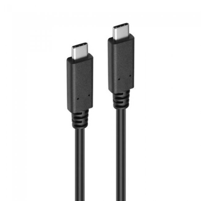 Cable Accsup USB-C vs USB-C 1m Negro