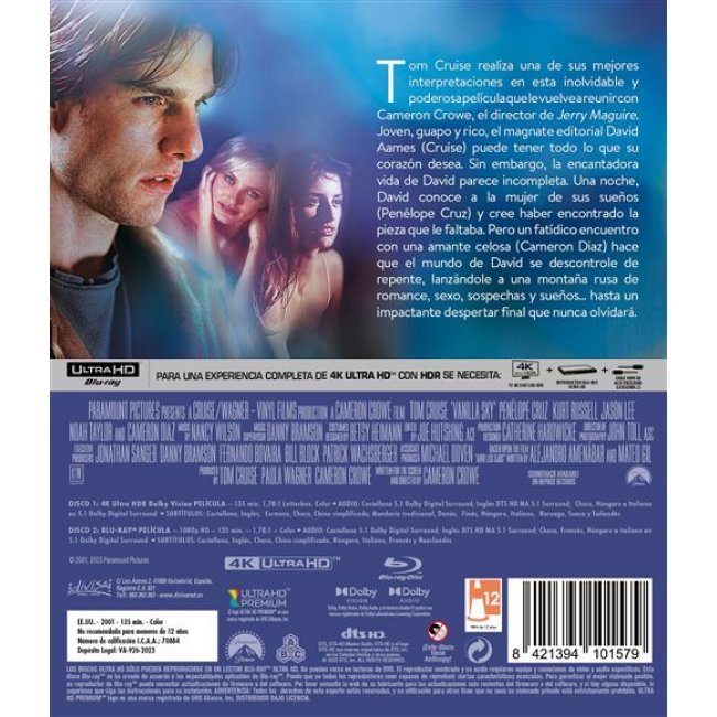 Vanilla Sky - UHD + Blu-ray