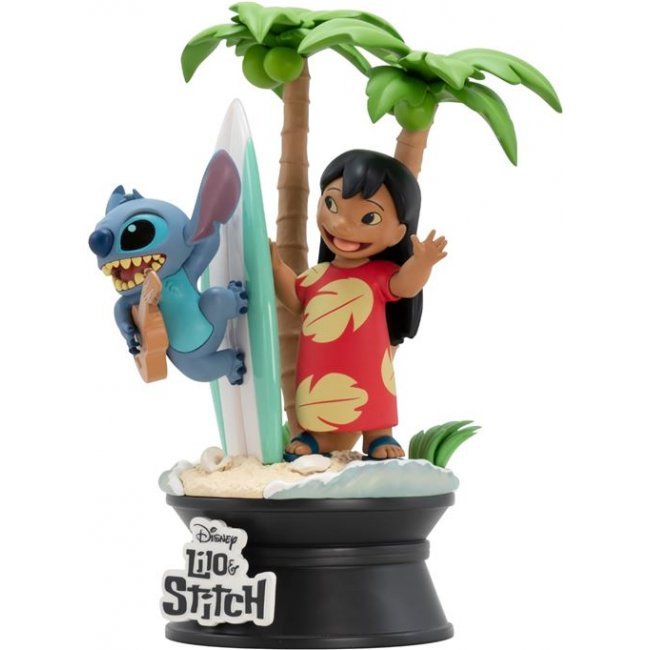 Figura Abystyle Disney Lilo y Stitch con tabla de surf