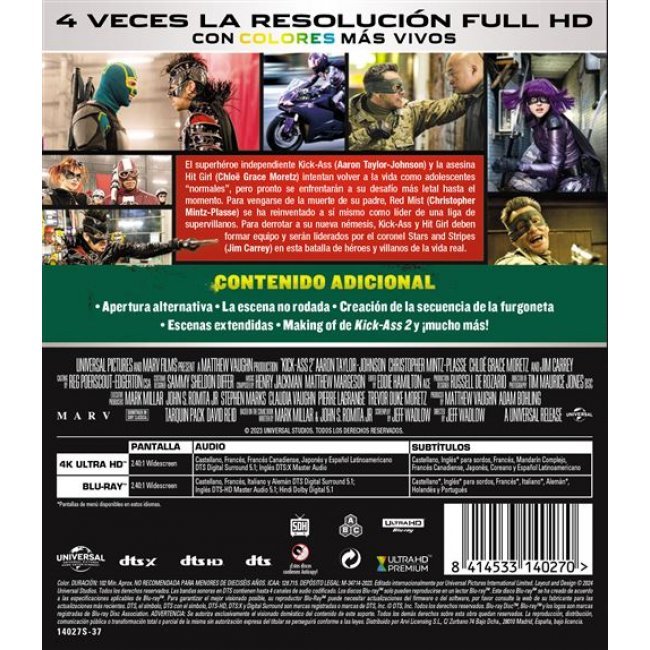Kick-Ass 2 - UHD + Blu-ray