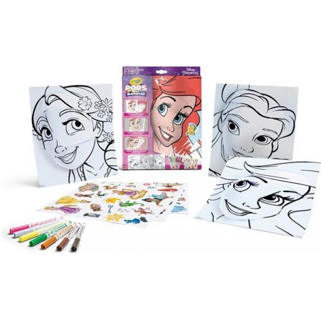 Juego de actividades 3D Crayola Pops Disney Princess