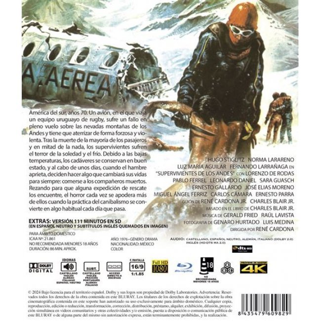 Supervivientes de los Andes - Blu-ray