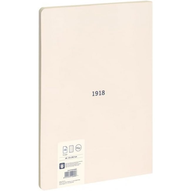 Libreta encolada Pauta 48 hojas A4 1918 Beige