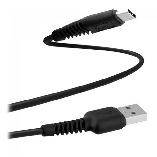 T'nB Cable de carga USB-C a USB-A 1m negro