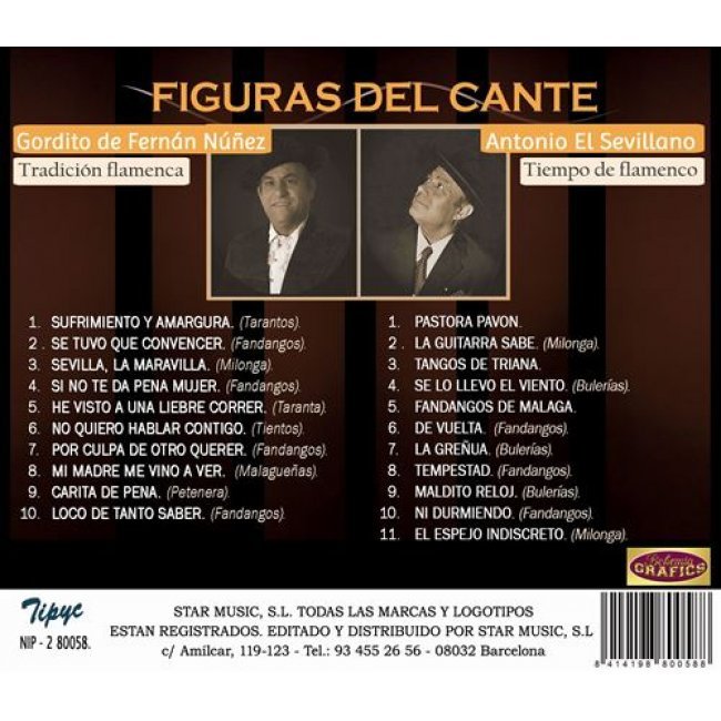Figuras del Cante: Gordito de Fernán Nuñez y Antonio El Sevillano