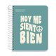 CUADERNO A6 CLA MESSAGES TURQUESA