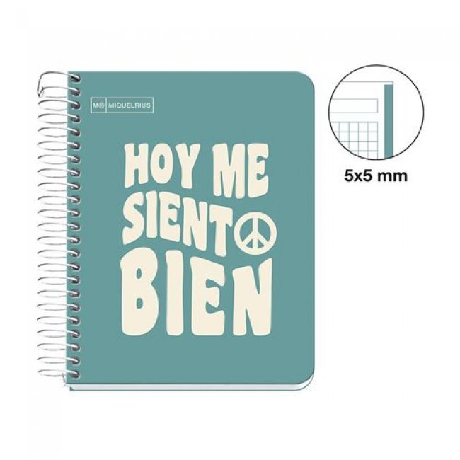 CUADERNO A6 CLA MESSAGES TURQUESA