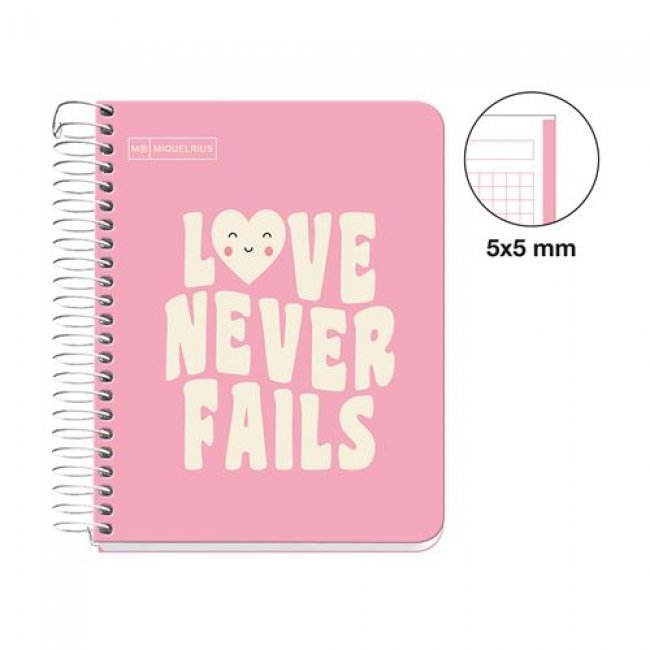 CUADERNO A6 CLA MESSAGES ROSA