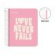 CUADERNO A6 CLA MESSAGES ROSA