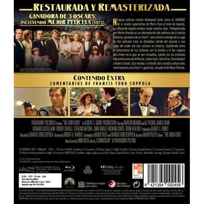 El Padrino Ed. Remasterizada - Blu-ray