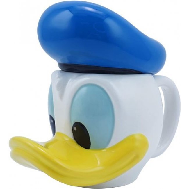 Taza con tapa 3D Disney Donald