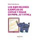 Los 150 mejores ejemplos de copiar y pegar en PHP8, JS y HTM