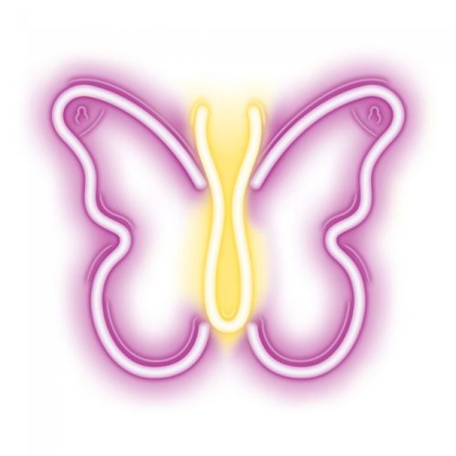 Forever Neon Led Light Butterfly Pink