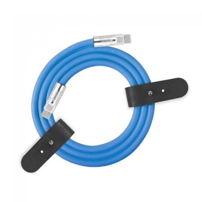 Cable de silicona Icoveri 60W USB-C a USB-C 1,5m Azul