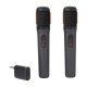 Pack de 2 micrófonos inalámbricos JBL PartyBox Wireless Mic Negro