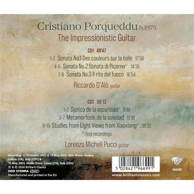 Porqueddu: The Impressionistic Guitar - 2 CDs