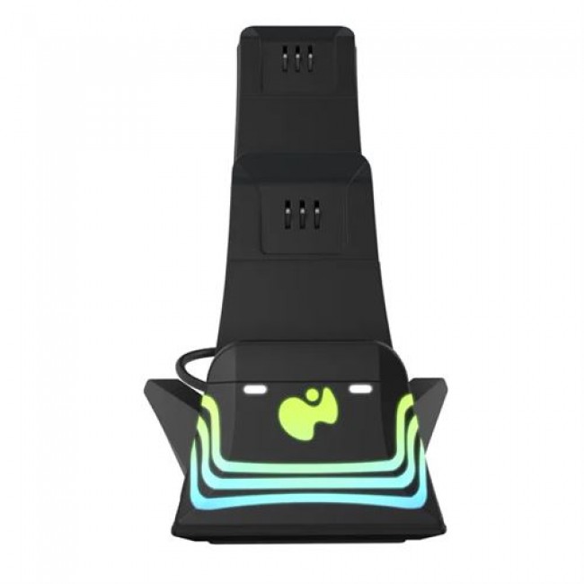 Cargador dual gaming PDP Afterglow negro para Xbox SerieX