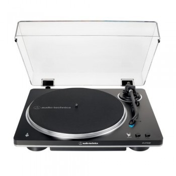 Tocadiscos inalámbrico Audio Technica LP70XBT con tracción por correa totalmente automático Negro/Plata