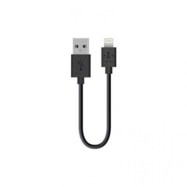 Cable Belkin Lightning a USB 15cm Negro