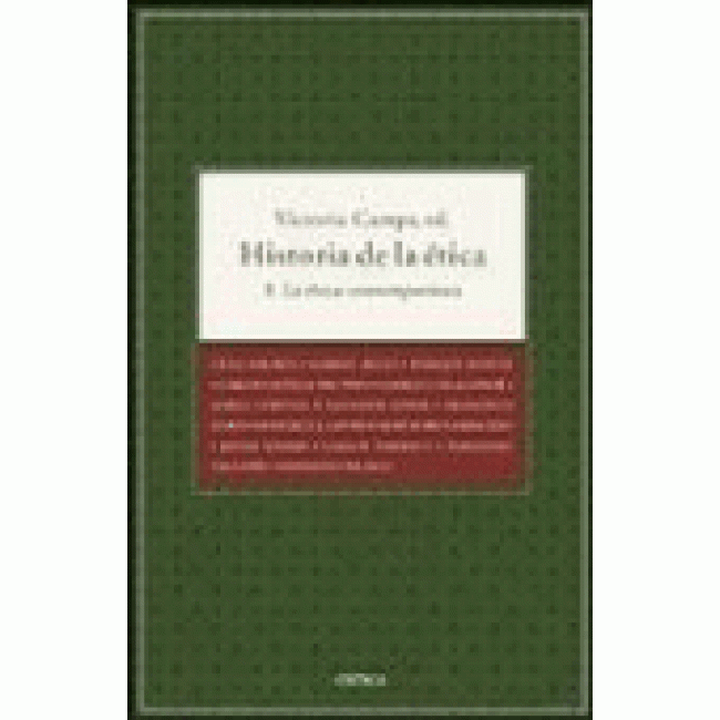 Historia de la ética 3. La ética contemporánea