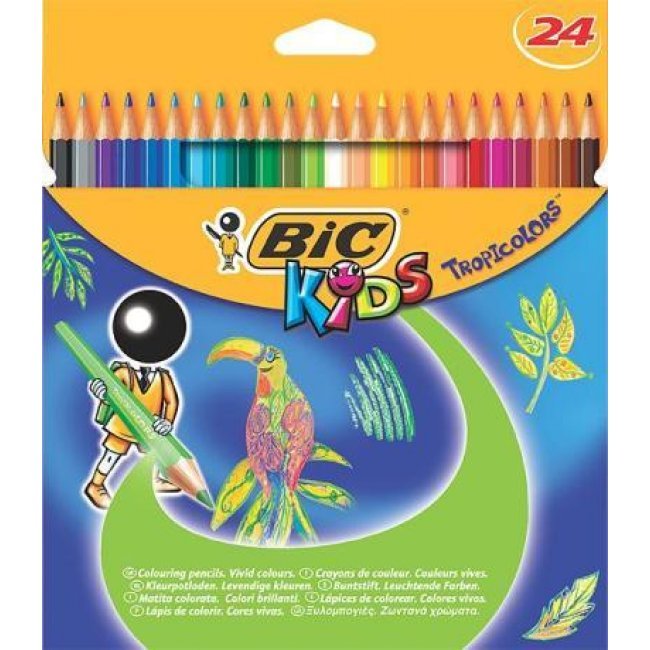 Bic lápices de colorear Tropicolors 24