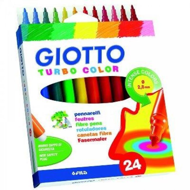 Paquete 24 rotuladores Giotto Turbo Color