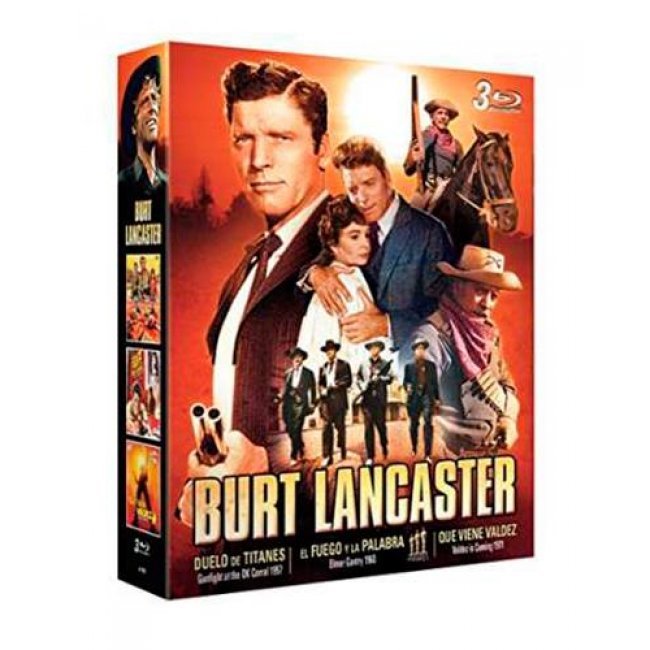 Pack Burt Lancaster: Que viene Valdez + El fuego y la palabra + Duelo de titanes (Formato Blu-ray)