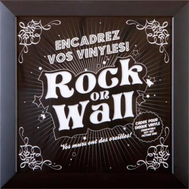 Marco Vinilo Rock On Wall Negro