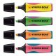 Estuche 4 Marcadores Fluorescentes STABILO Boss Splash