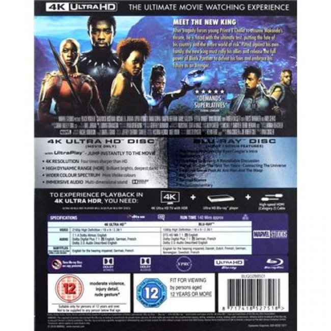 Black Panther - Blu-ray / 4K Ultra HD + Blu-ray